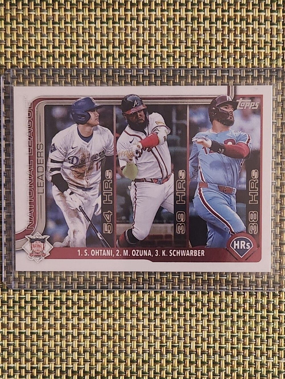 Shohei Ohtani Topps NL League Leaders Card